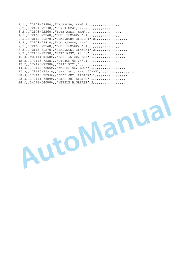 Yanmar ViO20-1 Crawler Backhoe Parts Catalog Y00K3472 2 Yanmar ViO20-1 Crawler Backhoe Parts Catalog Y00K3472 - Image 2