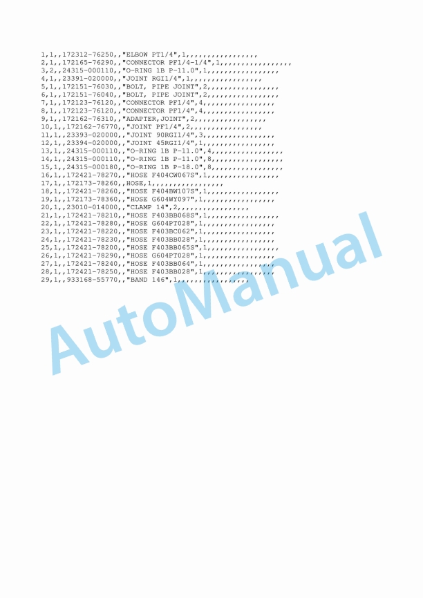 Yanmar ViO20-1 Crawler Backhoe Parts Catalog Y00K3472 5 Yanmar ViO20-1 Crawler Backhoe Parts Catalog Y00K3472 - Image 5
