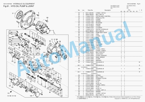 Yanmar ViO20-2 Crawler Backhoe Parts Catalog 0CK10-M37602 2 Yanmar ViO20-2 Crawler Backhoe Parts Catalog 0CK10-M37602 - Image 2