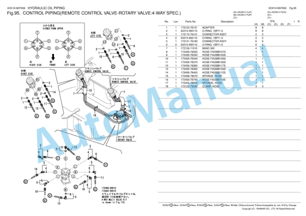 Yanmar ViO20-2 Crawler Backhoe Parts Catalog 0CK10-M37602 4 Yanmar ViO20-2 Crawler Backhoe Parts Catalog 0CK10-M37602 - Image 4