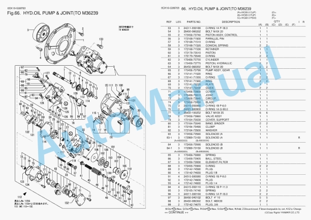 Yanmar ViO20-3 Excavator Parts Catalog 0CK10-G39703 2 Yanmar ViO20-3 Excavator Parts Catalog 0CK10-G39703 - Image 2