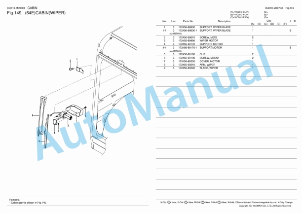 Yanmar ViO20-3 Excavator Parts Catalog 0CK10-M39703 2 Yanmar ViO20-3 Excavator Parts Catalog 0CK10-M39703 - Image 2