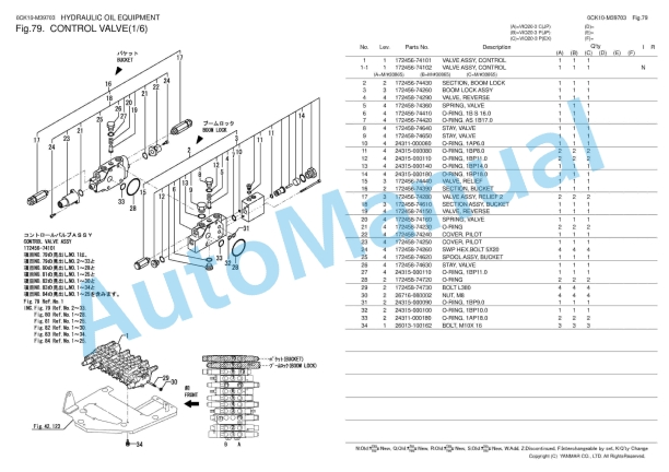 Yanmar ViO20-3 Excavator Parts Catalog 0CK10-M39703 3 Yanmar ViO20-3 Excavator Parts Catalog 0CK10-M39703 - Image 3