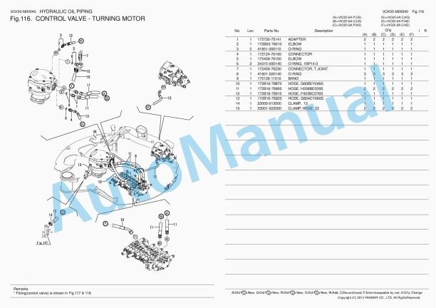 Yanmar ViO25-6A Excavator Parts Catalog 4 Yanmar ViO25-6A Excavator Parts Catalog - Image 4