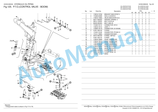 Yanmar ViO25-6A Excavator Parts Catalog 5 Yanmar ViO25-6A Excavator Parts Catalog - Image 5