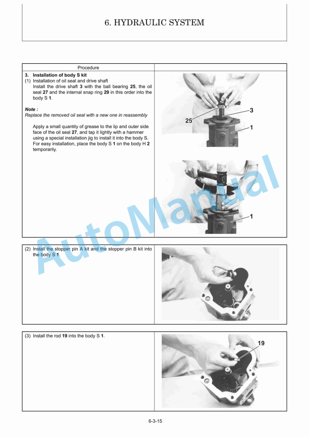 Yanmar ViO25-6L Excavator Service Manual 2 Yanmar ViO25-6L Excavator Service Manual - Image 2