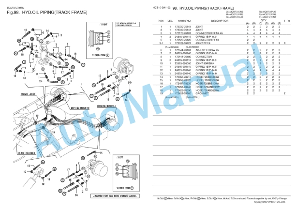 Yanmar ViO27-2 Crawler Backhoe Parts Catalog 0CS10-G41102 5 Yanmar ViO27-2 Crawler Backhoe Parts Catalog 0CS10-G41102 - Image 5