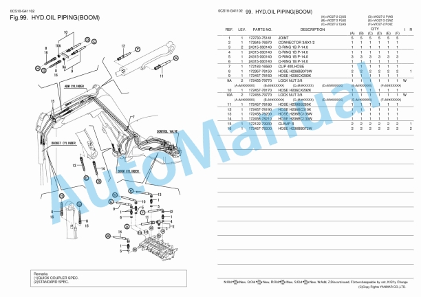 Yanmar ViO27-2 Crawler Backhoe Parts Catalog 5 Yanmar ViO27-2 Crawler Backhoe Parts Catalog - Image 5