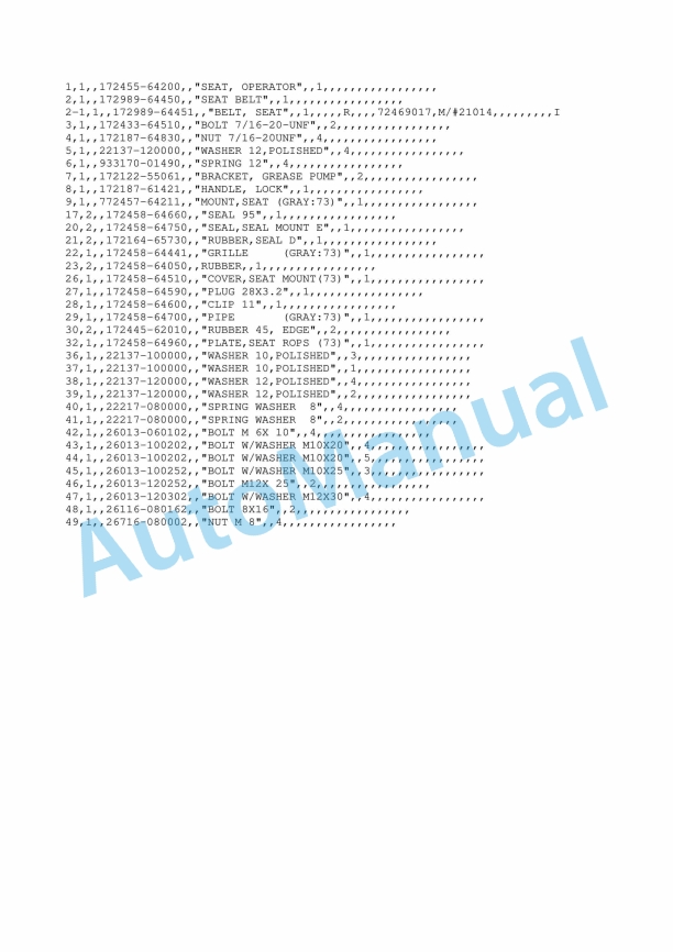 Yanmar ViO27-2 Crawler Backhoe Parts Catalog Y00K3682 2 Yanmar ViO27-2 Crawler Backhoe Parts Catalog Y00K3682 - Image 2
