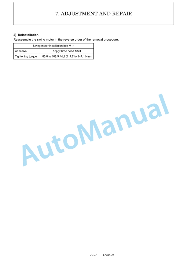Yanmar ViO27-2, ViO35-2 (US) Excavator Service Manual 5 Yanmar ViO27-2, ViO35-2 (US) Excavator Service Manual - Image 5