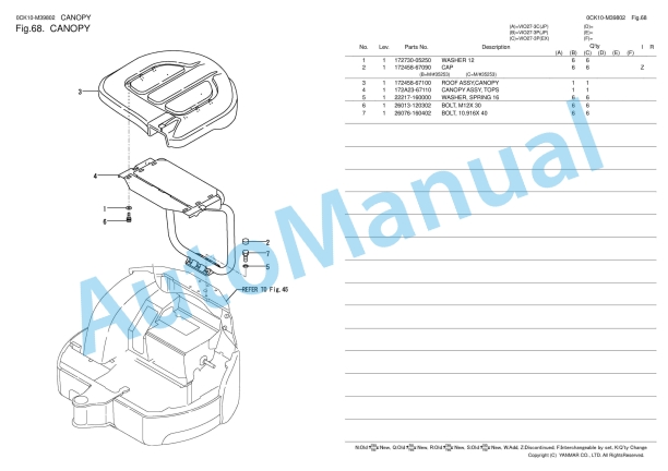 Yanmar ViO27-3 Excavator Parts Catalog 0CK10-M39802 2 Yanmar ViO27-3 Excavator Parts Catalog 0CK10-M39802 - Image 2