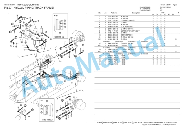 Yanmar ViO27-5B Crawler Backhoe Parts Catalog 4 Yanmar ViO27-5B Crawler Backhoe Parts Catalog - Image 4