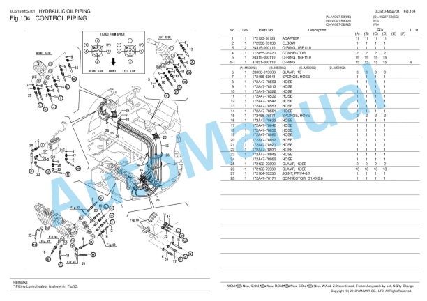 Yanmar ViO27-5B Crawler Backhoe Parts Catalog 5 Yanmar ViO27-5B Crawler Backhoe Parts Catalog - Image 5