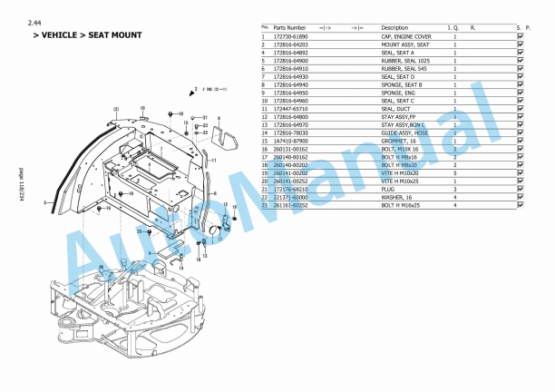 Yanmar ViO27-6 Mini Excavator Parts Catalog-2