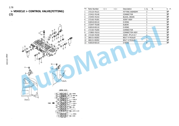 Yanmar ViO27-6 Mini Excavator Parts Catalog-3