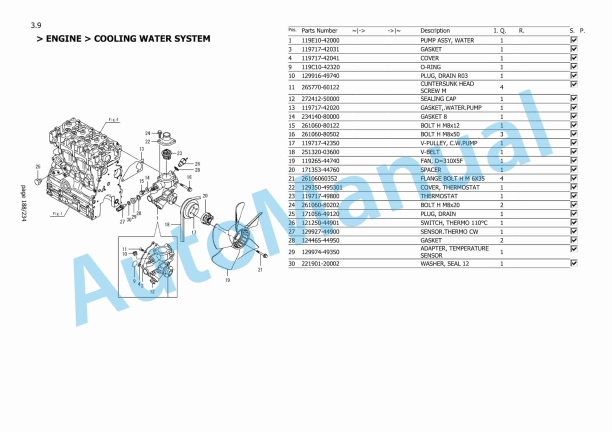 Yanmar ViO27-6 Mini Excavator Parts Catalog-5