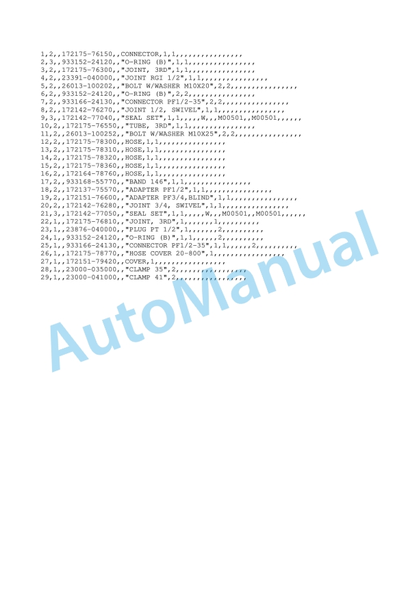 Yanmar ViO30 Crawler Backhoe Parts Catalog Y00K2922 4 Yanmar ViO30 Crawler Backhoe Parts Catalog Y00K2922 - Image 4