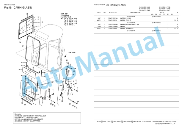 Yanmar ViO35-3 Excavator Parts Catalog 2 Yanmar ViO35-3 Excavator Parts Catalog - Image 2