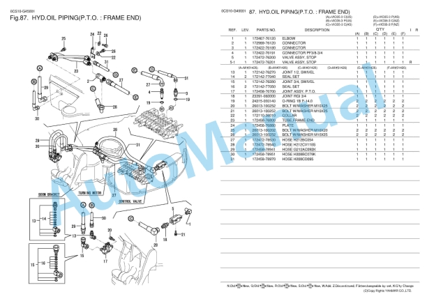 Yanmar ViO35-3 Excavator Parts Catalog 5 Yanmar ViO35-3 Excavator Parts Catalog - Image 5