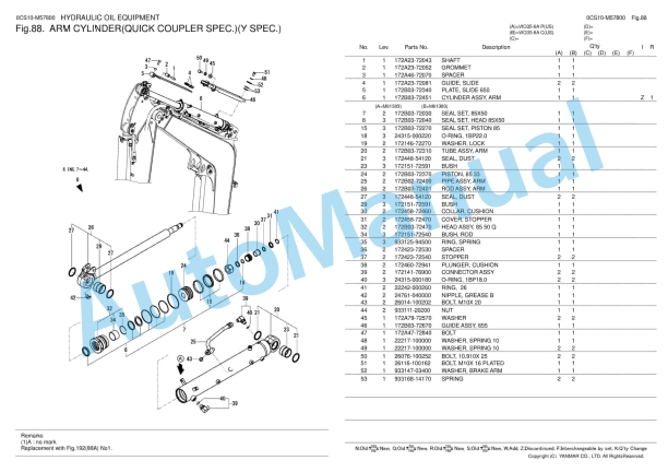 Yanmar ViO35-6A Excavator Parts Catalog 2 Yanmar ViO35-6A Excavator Parts Catalog - Image 2
