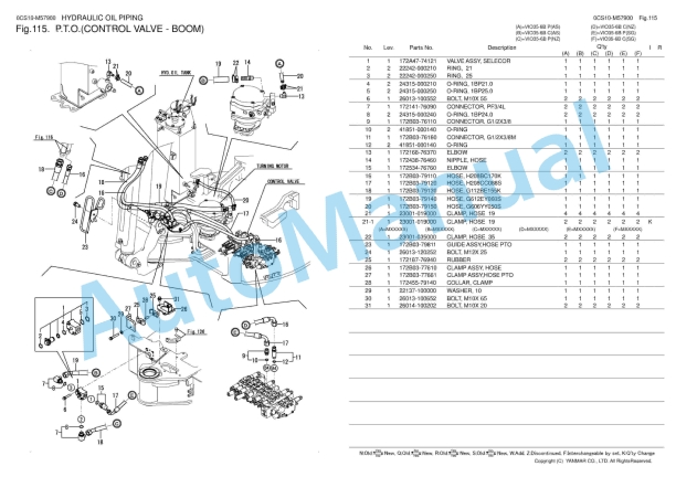 Yanmar ViO35-6B Excavator Parts Catalog 3 Yanmar ViO35-6B Excavator Parts Catalog - Image 3