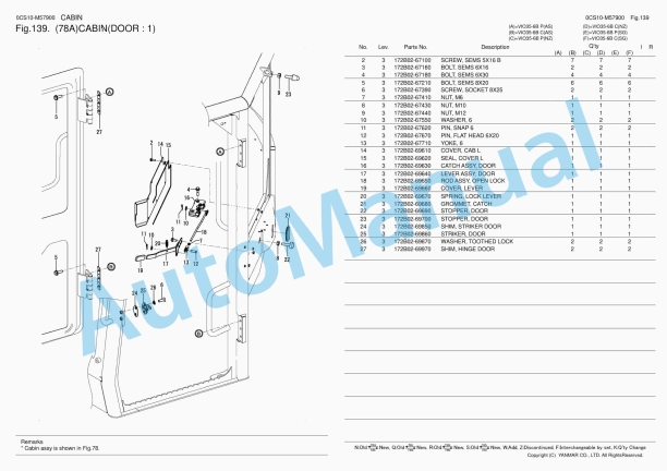 Yanmar ViO35-6B Excavator Parts Catalog 5 Yanmar ViO35-6B Excavator Parts Catalog - Image 5