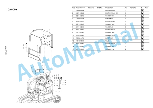 Yanmar ViO38-7 Mini Excavator Parts Catalog-2