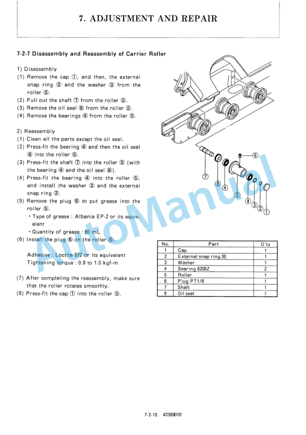 Yanmar ViO40-1 Excavator Service Manual 5 Yanmar ViO40-1 Excavator Service Manual - Image 5