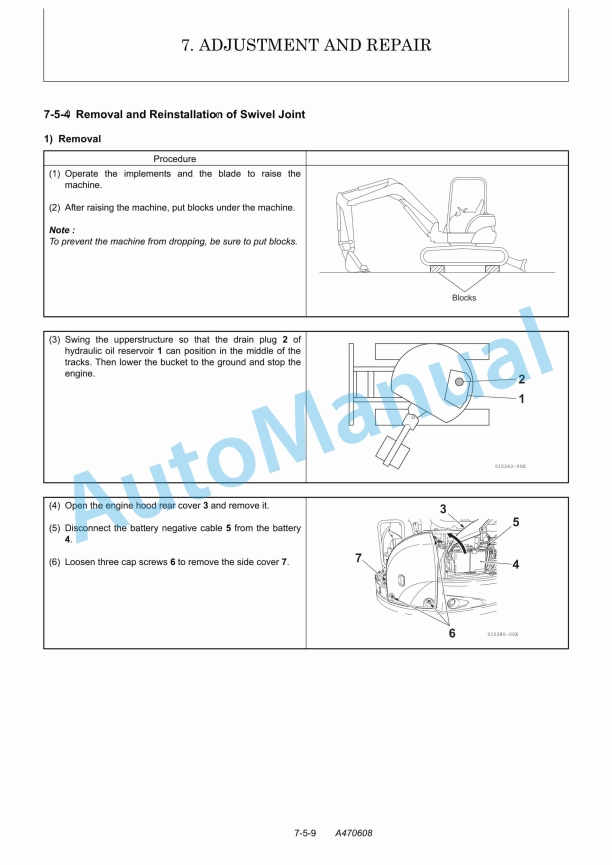 Yanmar ViO45-5, ViO55-5 Excavator Service Manual 5 Yanmar ViO45-5, ViO55-5 Excavator Service Manual - Image 5