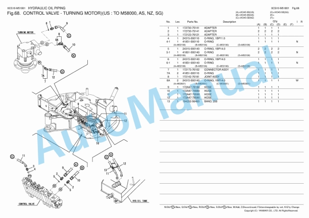 Yanmar ViO45-5B Excavator Parts Catalog 3 Yanmar ViO45-5B Excavator Parts Catalog - Image 3