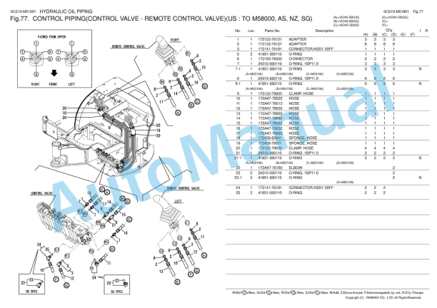 Yanmar ViO45-5B Excavator Parts Catalog 4 Yanmar ViO45-5B Excavator Parts Catalog - Image 4