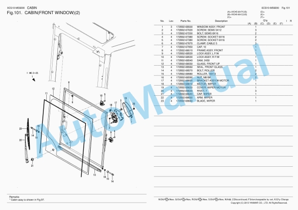 Yanmar ViO45-6A Excavator Parts Catalog 2 Yanmar ViO45-6A Excavator Parts Catalog - Image 2