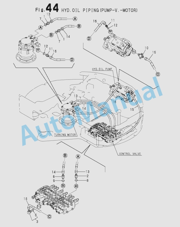 Yanmar ViO45 Crawler Backhoe Parts Catalog-5