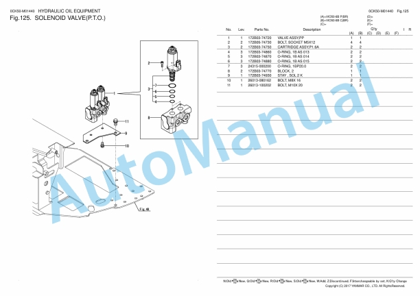 Yanmar ViO50-6B Excavator Parts Catalog 4 Yanmar ViO50-6B Excavator Parts Catalog - Image 4