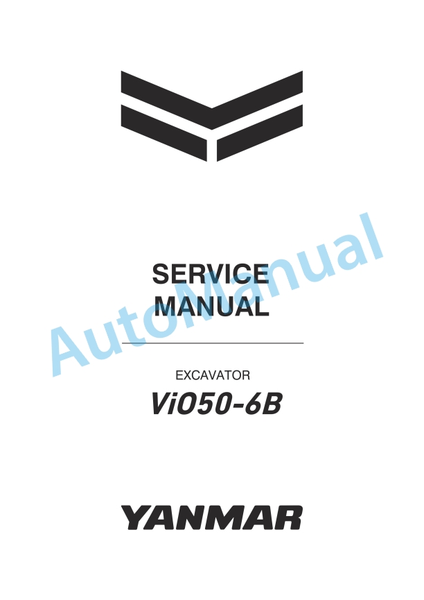 Yanmar ViO50-6B Excavator Service Manual