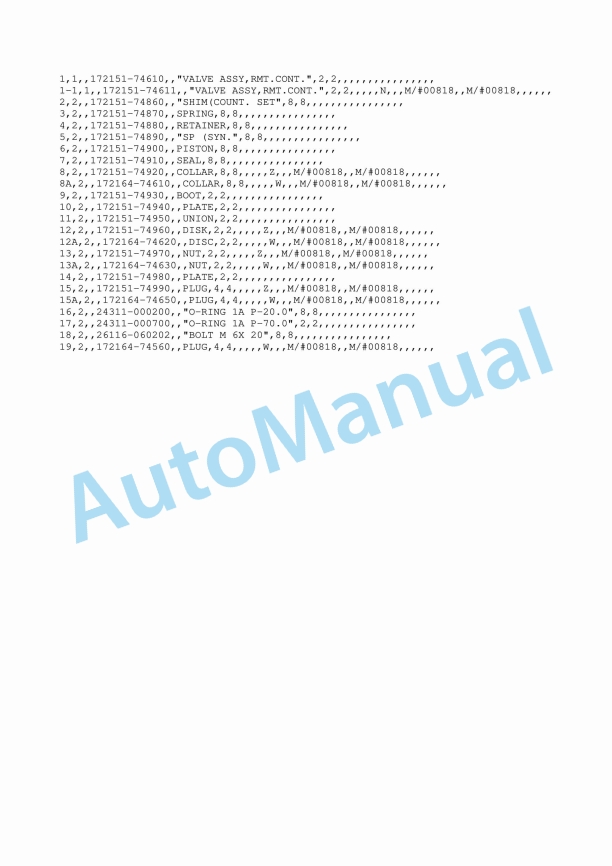 Yanmar ViO50 Crawler Backhoe Parts Catalog Y00K2912 3 Yanmar ViO50 Crawler Backhoe Parts Catalog Y00K2912 - Image 3