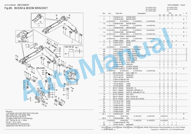 Yanmar ViO55-5 Excavator Parts Catalog 5 Yanmar ViO55-5 Excavator Parts Catalog - Image 5