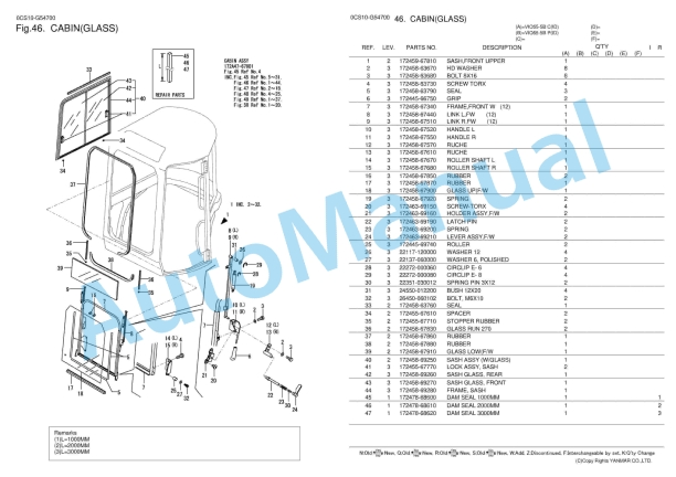 Yanmar ViO55-5B Excavator Parts Catalog 0CS10-G54700 2 Yanmar ViO55-5B Excavator Parts Catalog 0CS10-G54700 - Image 2
