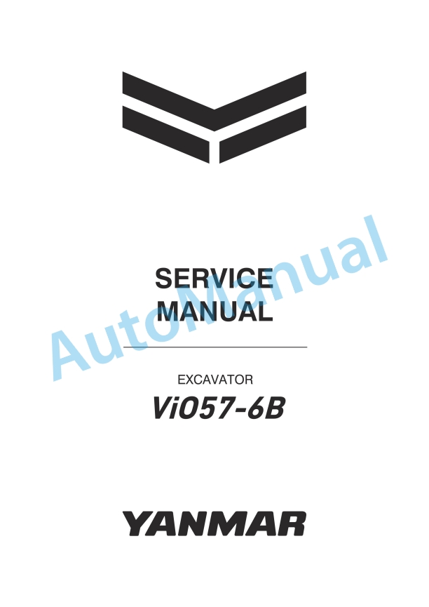 Yanmar ViO57-6B Excavator Service Manual