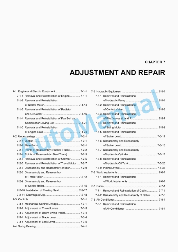 Yanmar ViO57-6B Excavator Service Manual 4 Yanmar ViO57-6B Excavator Service Manual - Image 4