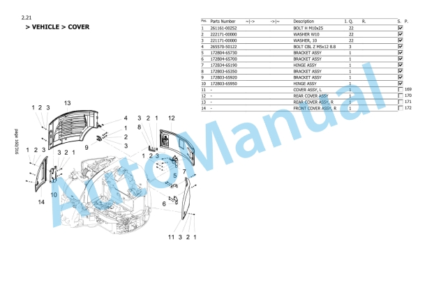 Yanmar ViO57-6B Mini Excavator Parts Catalog-2