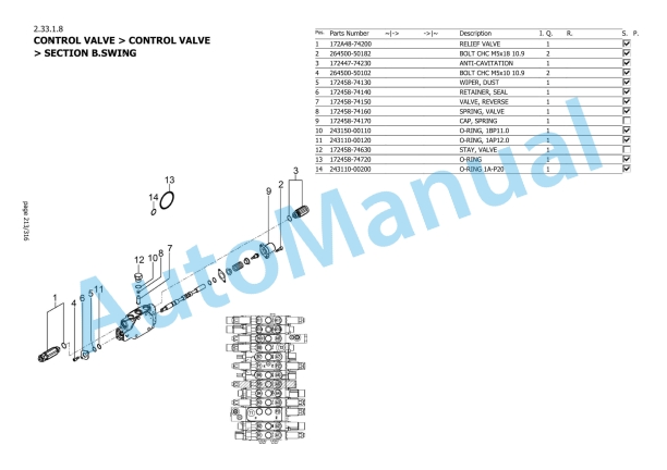 Yanmar ViO57-6B Mini Excavator Parts Catalog-3