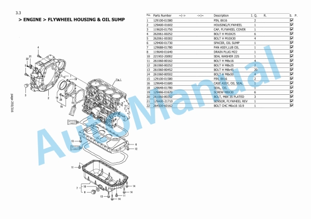 Yanmar ViO57-6B Mini Excavator Parts Catalog-5