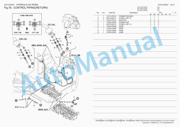 Yanmar ViO75-A Excavator Parts Catalog 5 Yanmar ViO75-A Excavator Parts Catalog - Image 5