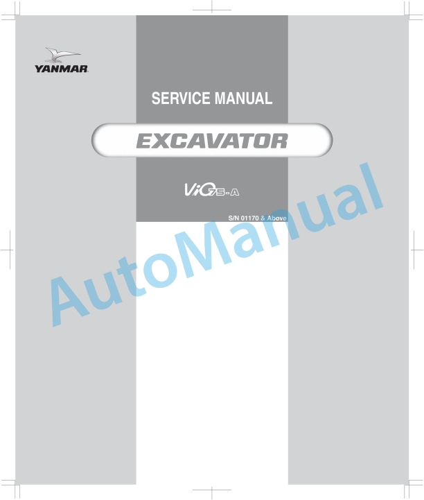 Yanmar ViO75-A Excavator Service Manual