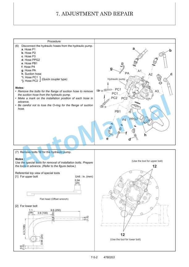 Yanmar ViO75-A Excavator Service Manual 5 Yanmar ViO75-A Excavator Service Manual - Image 5