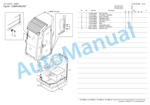 Yanmar ViO75-C Excavator Parts Catalog 2 Yanmar ViO75-C Excavator Parts Catalog - Image 2