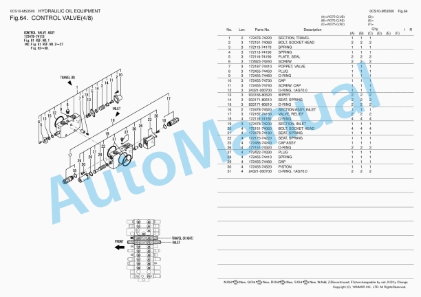Yanmar ViO75-C Excavator Parts Catalog 3 Yanmar ViO75-C Excavator Parts Catalog - Image 3