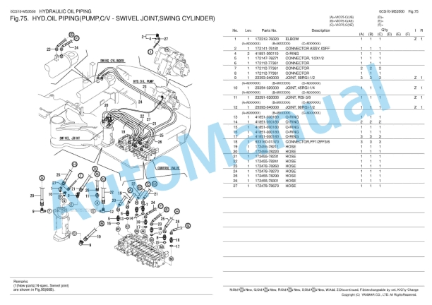 Yanmar ViO75-C Excavator Parts Catalog 4 Yanmar ViO75-C Excavator Parts Catalog - Image 4
