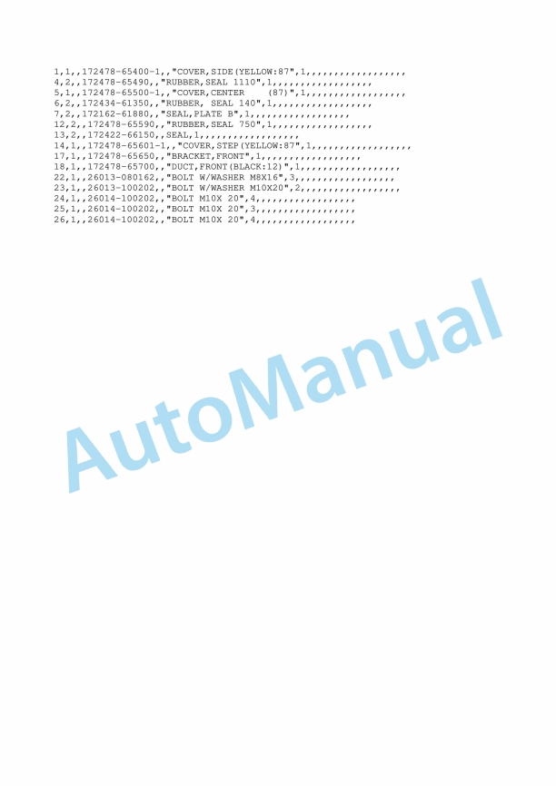 Yanmar ViO75 Crawler Backhoe Parts Catalog Y00S4030 2 Yanmar ViO75 Crawler Backhoe Parts Catalog Y00S4030 - Image 2